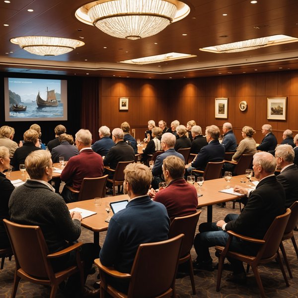 Quelles croisières offrent des séminaires sur l'histoire des Vikings en Scandinavie?