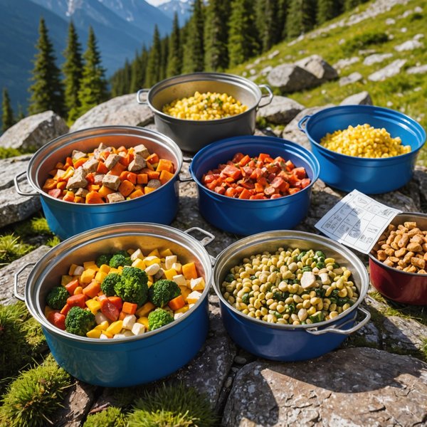 Comment préparer des repas lyophilisés pour un camping en haute montagne?